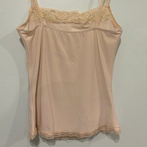 Cream Lace Trim Tank Top - Size XS/S